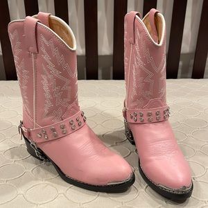 Pink and rhinestones durango boots for girls. Worn once or twice.